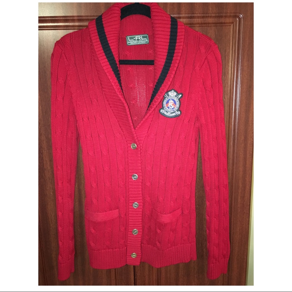 Beautiful Ralph Lauren cable knit cardigan